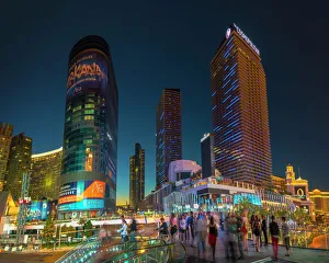 Hotels Prints: The Cosmopolitan on right and CityCenter on left