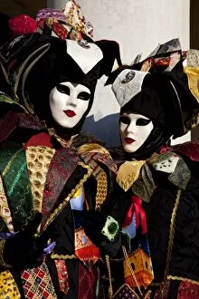 Images Dated 8th February 2010: Costumes and masks during Venice Carnival, Venice, Veneto, Italy, Europe