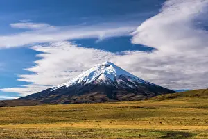 Volcano Prints: Cotopaxi Volcano 5897m summit, Cotopaxi National Park, Cotopaxi Province, Ecuador