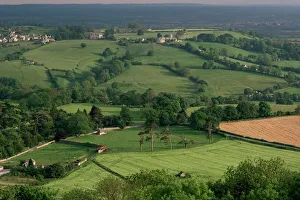 Cotswold Prints: The Cotswolds near Dursley, Gloucestershire, England, United Kingdom, Europe