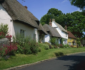 Essex Prints: Cottages at Wendens Ambo, Essex, England, United Kingdom, Europe