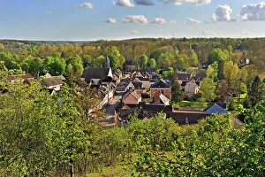 Day Trip Prints: Coulombs village, Eure-et-Loire department, Centre region, France, Europe