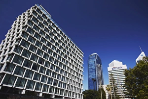 Council House Prints: Council House and downtown skyscrapers, Perth, Western Australia, Australia, Pacific