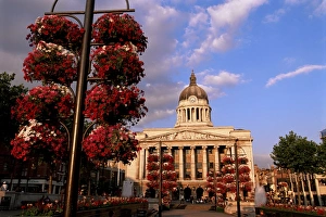 Hanging Basket Prints: Council House, Market Square, Nottingham, Nottinghamshire, England, United Kingdom