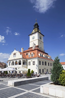 Brasov Prints: Council House in Piata Sfatului, Brasov, Transylvania, Romania, Europe