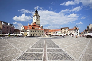Council House in Piata Sfatului, Brasov, Transylvania, Romania, Europe