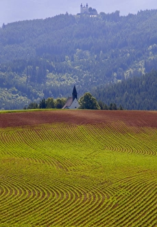 Countryside in the Gurktaler Alpen Range, Carinthia, Austria