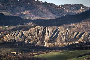 Countryside hills and badlands, Emilia Romagna, Italy, Europe