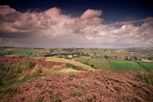 Skies Prints: Countryside near Haworth, Yorkshire, England, United Kingdom, Europe
