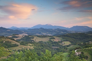 Le Marche Prints: Countryside around Urbino, Le Marche, Italy, Europe