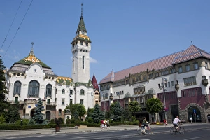County Council Building and Culture Palace, Targu Mures, Transylvania, Romania, Europe County Council Building and Culture Palace, Targu Mures, Transylvania, Romania, Europe