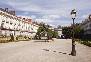 Lamp Post Prints: Cours Cambronne in the city of Nantes, Loire-Atlantique, France, Europe