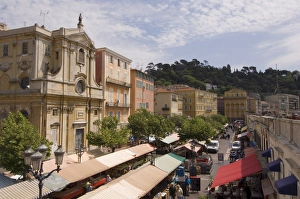 Cours Saleya, Nice, Alpes Maritimes, Provence, Cote d Azur, French Riviera