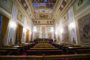 Court Prints: Courtroom at Royal Palace of Palermo (Palazzo Reale) (Palace of the Normans)