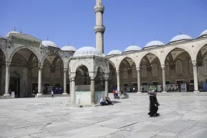 Paving Stone Prints: Courtyard, Blue Mosque (Sultan Ahmed Mosque) (Sultan Ahmet Mosque) (Sultanahmet Camii)