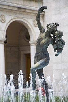 Courtyard of Boston Public Library, Copley Square, Boston, Massachusetts