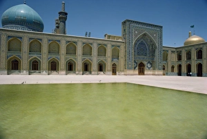 Courtyard of the shrine of Imam Reza