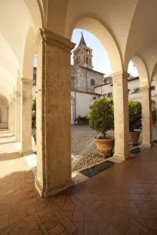 Courtyards Prints: Courtyard, Villa d Este, UNESCO World Heritage Site, Tivoli, Lazio, Italy, Europe