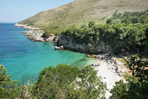 Albania Prints: Cove and beach of Brisana, Peninsula of Karaburun