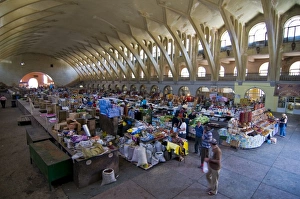 Central Asia Prints: The covered bazar of Yerevan, Armenia, Caucasus, Central Asia, Asia