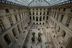 Images Dated 17th October 2009: Covered courtyard at the Louvre Museum, Paris, France, Europe