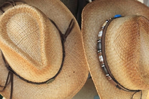 Souvenirs Prints: Cowboy hats for sale, Historic District