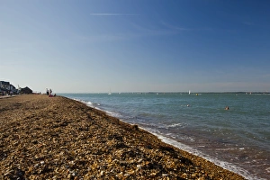 Pebble Beach Prints: Cowes Beach, Isle of Wight, England, United Kingdom, Europe
