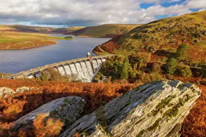 Strength Prints: Craig Goch Dam, Elan Valley, Powys, Mid Wales, United Kingdom, Europe