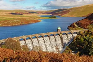 Strength Prints: Craig Goch Dam, Elan Valley, Powys, Mid Wales, United Kingdom, Europe