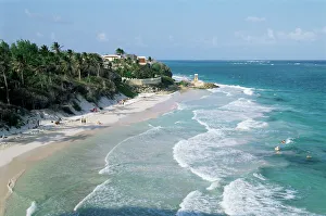 Barbados Prints: Crane Bay, Barbados, West Indies, Caribbean, Central America