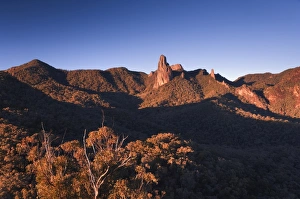 Crater Bluff and Breadknife from Macha Tor, Warrumbungle National Park