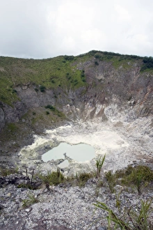 Crater Prints: Crater of Mount Mahawu active volcano, Sulawesi, Indonesia, Southeast Asia, Asia