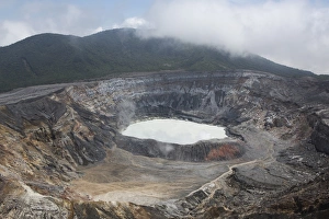 Natural Phenomenon Prints: Crater of Poas Volcano in Poas Volcano National Park, in the Cordillera Central mountain