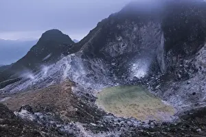 North Sumatra Prints: Crater at the top of Sibayak Volcano
