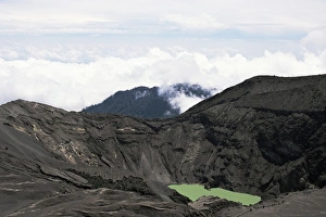 Crater Prints: Third crater from the summit of Irazu, highest in Costa Rica at 3432m, last erupted 1994