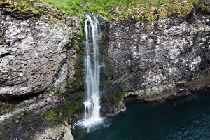 Crawton Burn Waterfall at Trollochy, Crawton, Aberdeenshire, Scotland, United Kingdom, Europe