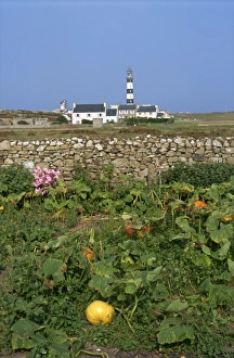 Light Houses Prints: Creac h lighthouse, Ouessant Island, Finistere, Brittany, France, Europe