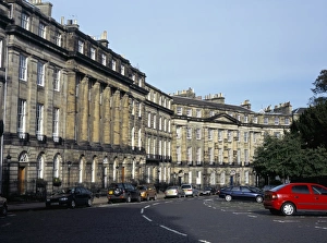Georgian Prints: Crescent of Georgian buildings