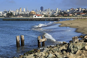 Groyne Prints: Crissy Field, San Francisco, California, United States of America, North America