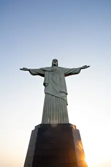 The Cristo Redentor (Christ the Redeemer) statue on Corcovado, Rio de Janeiro, Brazil