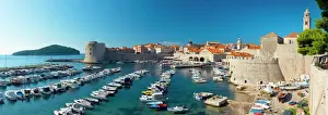 Old City Prints: Croatia, Dalmatia, Dubrovnik, Old Town (Stari Grad), Old Harbour