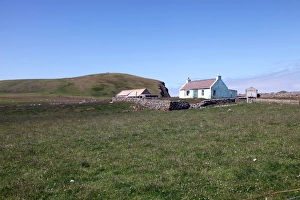 Cottages Prints: Croft, Fair Isle, Shetland, Scotland, United Kingdom, Europe