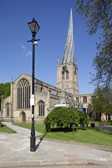 Architectural Landmark Prints: The crooked spire of St. Mary and All Saints Church