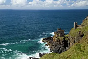 Seascape Prints: Crowns Mine, Botallack, UNESCO World Heritage Site, West Penwith, Cornwall, West Country