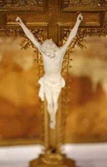 Images Dated 15th August 2007: Crucifix, Notre-Dame de la Gorge, Haute Savoie, France, Europe