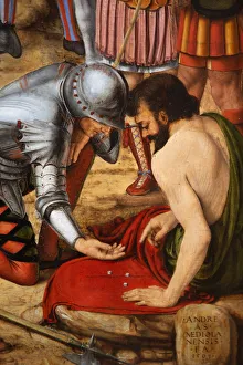 Crucifixion Prints: Detail of the Crucifixion by Andrea di Bartolo, painted in 1495