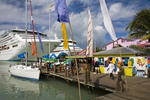 Cruise ships, Heritage Quay, St