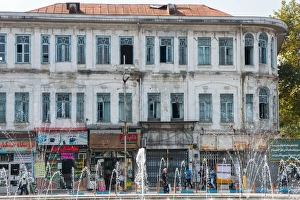 Bad Condition Prints: Crumbling old Russian merchant houses, Bandar-e Anzali, Iran, Middle East