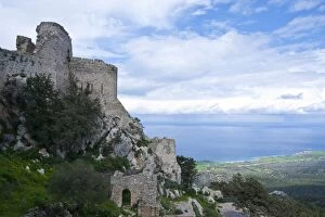 Images Dated 9th March 2008: Crusader castle, Kantara, Turkish part of Cyprus, Cyprus, Europe