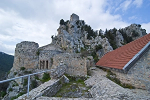 Images Dated 10th March 2008: Crusader castle of St. Hilarion, Turkish part of Cyprus, Europe